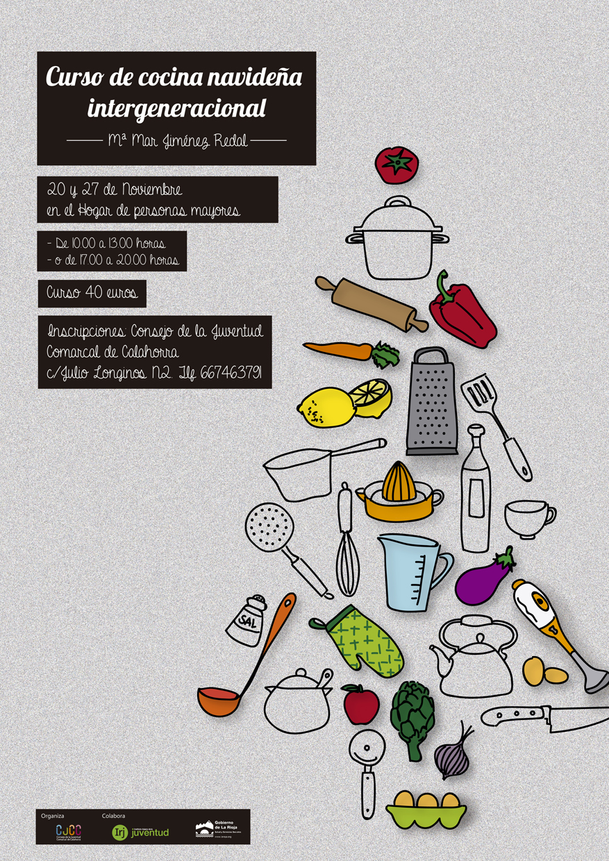 Curso de cocina navideña intergeneracional