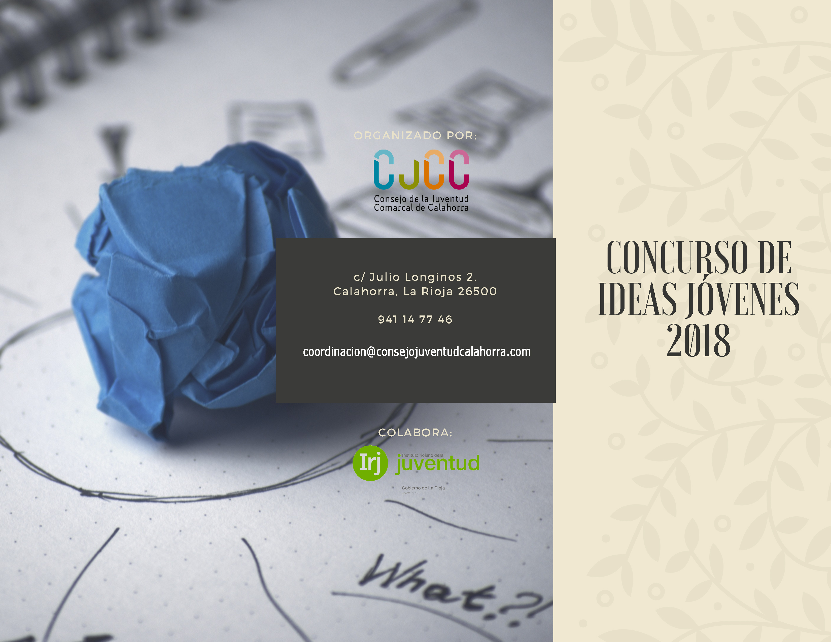 CONCURSO DE IDEAS JÓVENES 2018