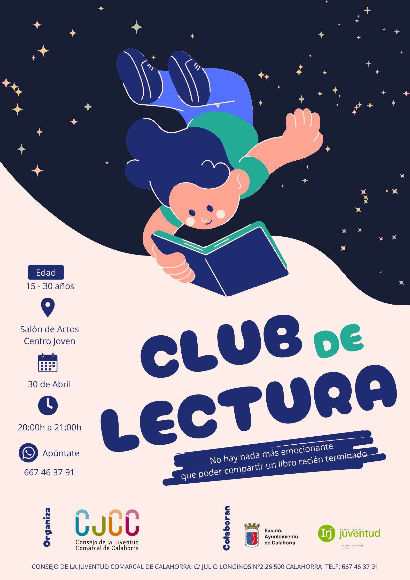 Cartel del Club de Lectura