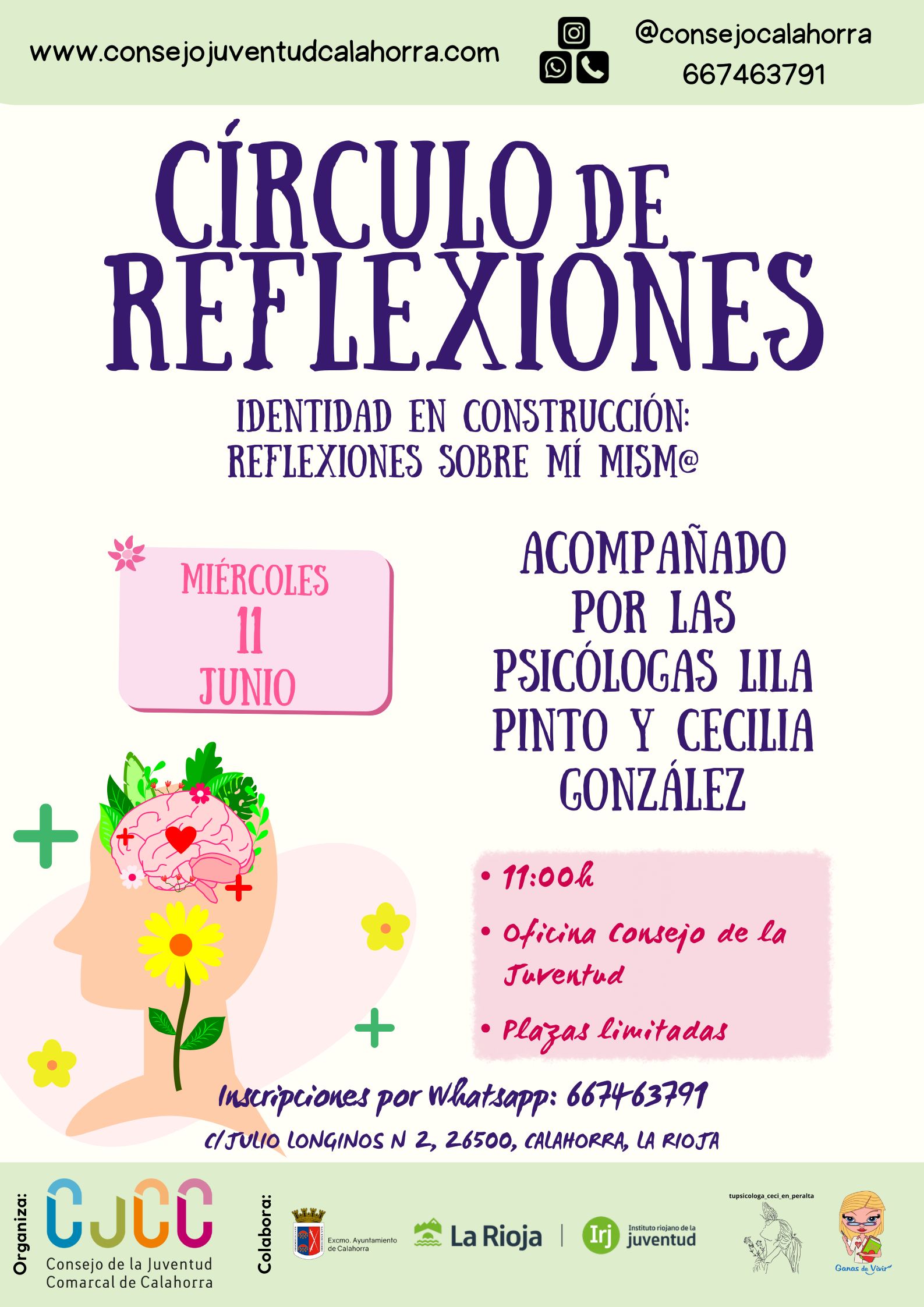 Cartel del círculo de reflexiones
