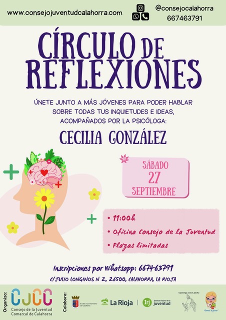 Cartel del círculo de reflexiones