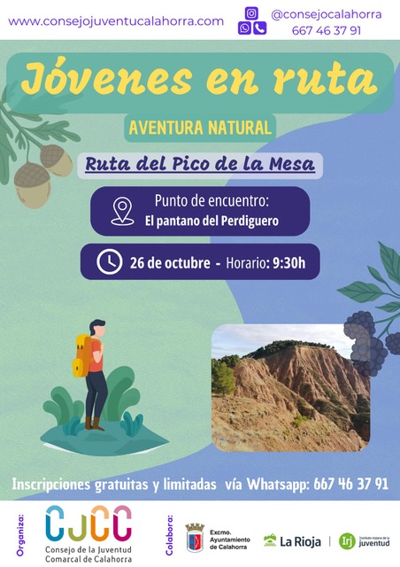 El CJCC presenta una nueva salida de “Jóvenes en Ruta” al Pico de la Mesa el domingo 26 de octubre