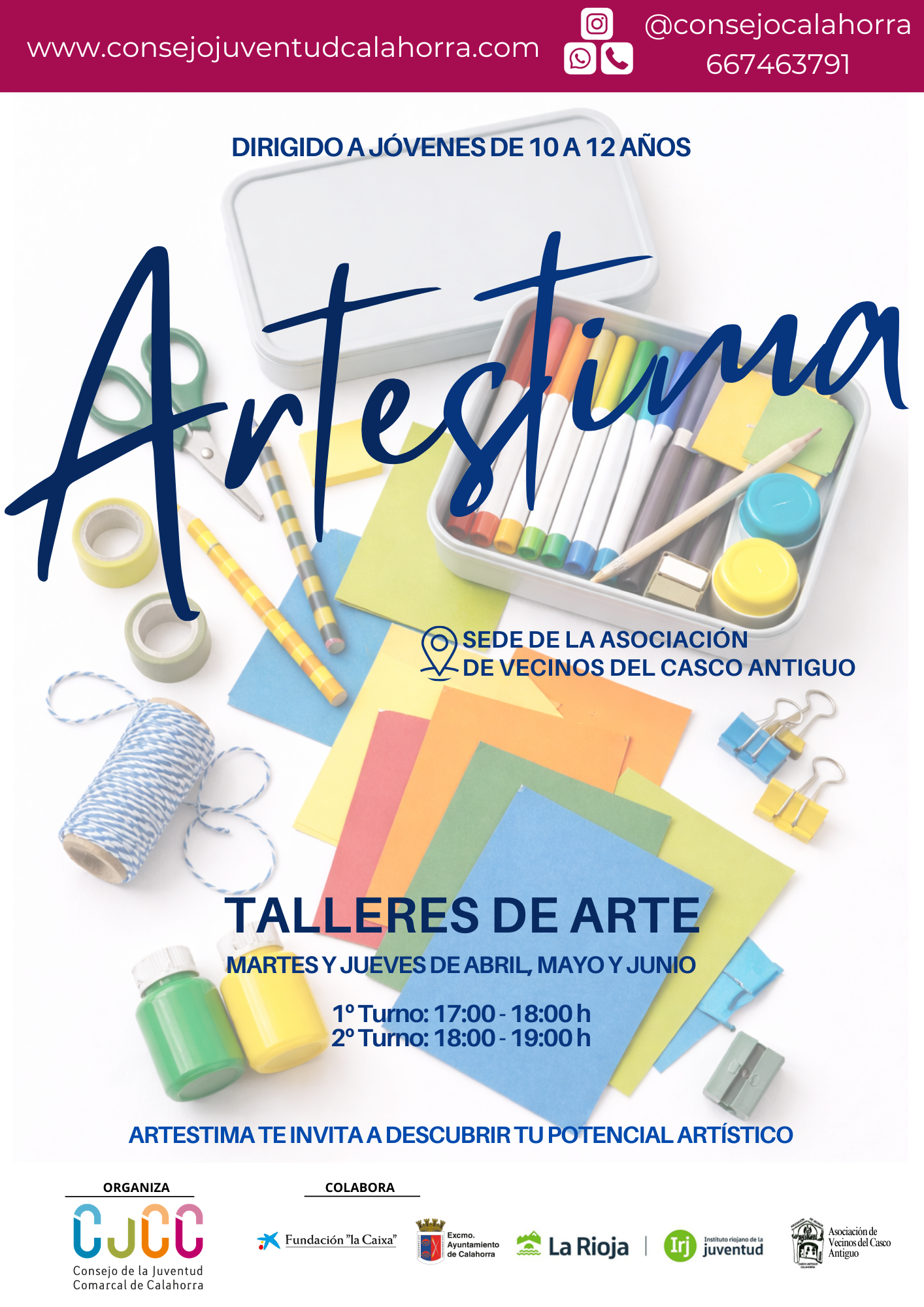 Cartel del curso de monitor, ocio y tiempo libre