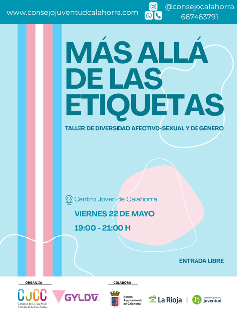 El CJCC y GYLDA organizan el taller “Más allá de las etiquetas”, una propuesta para hablar de diversidad afectivo-sexual y de género