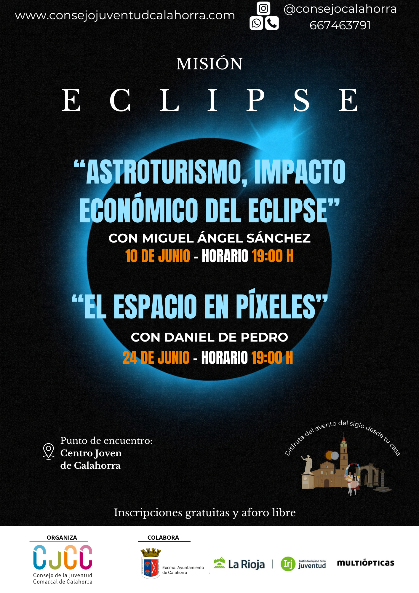 Cartel del curso de monitor, ocio y tiempo libre